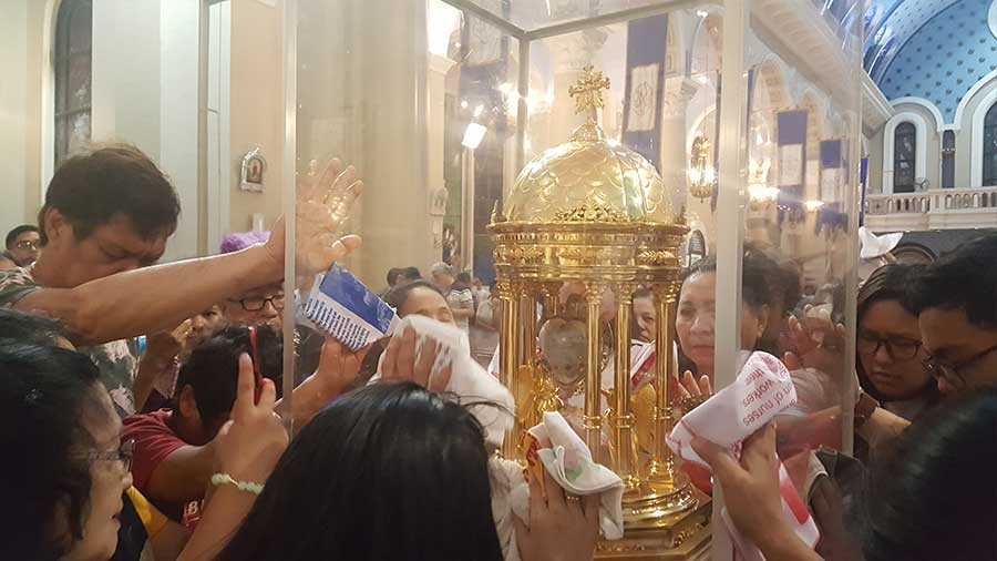 St. Camillus Heart Relic in The Immaculate Conception Cathedral of Cubao