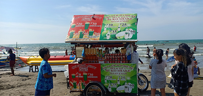 This vendor sells snacks and drinks