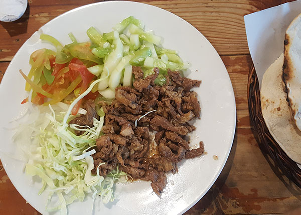 Seemin Persian Kabab Restaurant - shawarma on plate