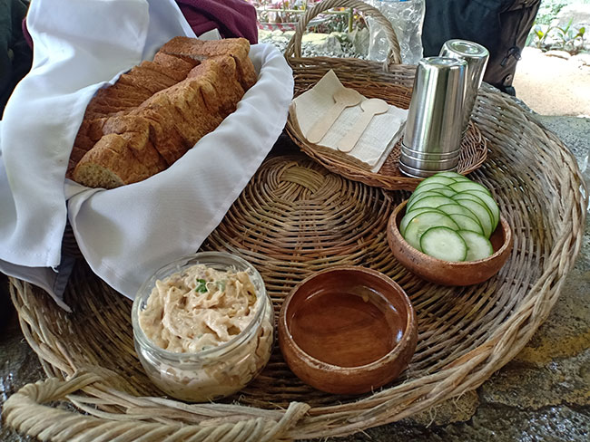 Light snacks and beverages included in the guest's package in Masungi Georeserve